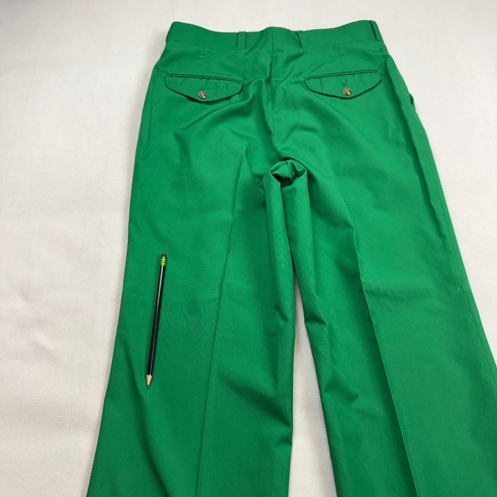 VTG 70's LL Bean Mens Kelly Green Cuffed Ivy League Golf USA Clergy Estate Find - Picture 7 of 11